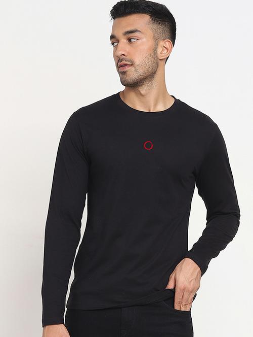 black cotton printed t-shirt - 20750258 - Very Small Image - 1