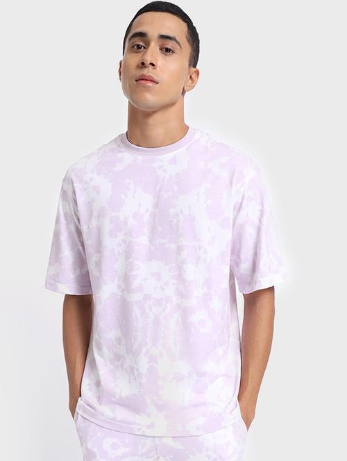 lavender cotton tie & dye t-shirt - 20750370 - Very Small Image - 1