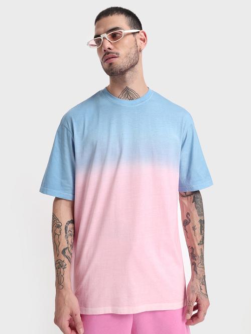 round neck color blocked t-shirt - 20750381 - Very Small Image - 1