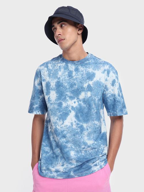 blue cotton tie & dye t-shirt - 20750392 - Very Small Image - 1
