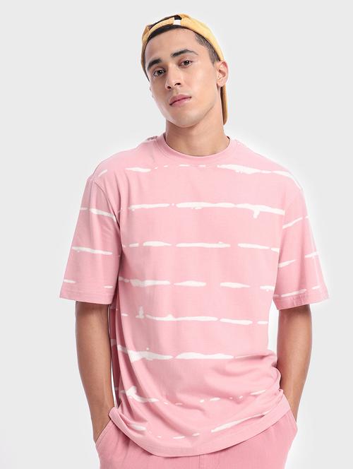 pink cotton printed t-shirt - 20750405 - Very Small Image - 1