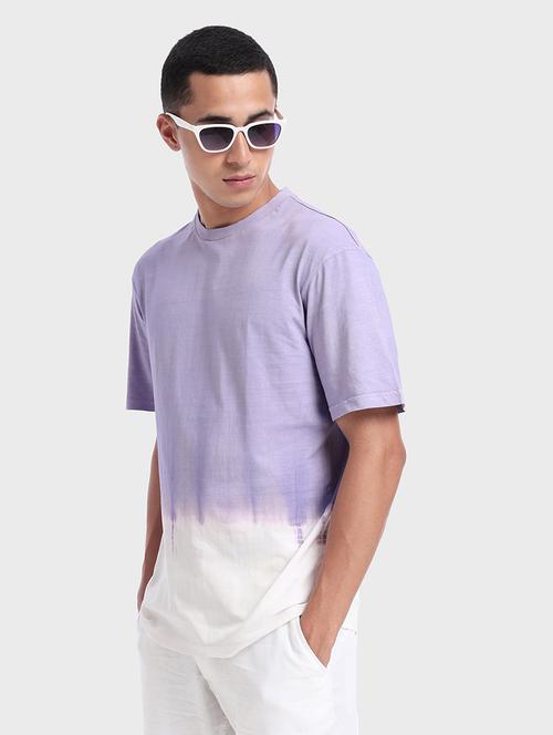 round neck color blocked t-shirt - 20750407 - Very Small Image - 1