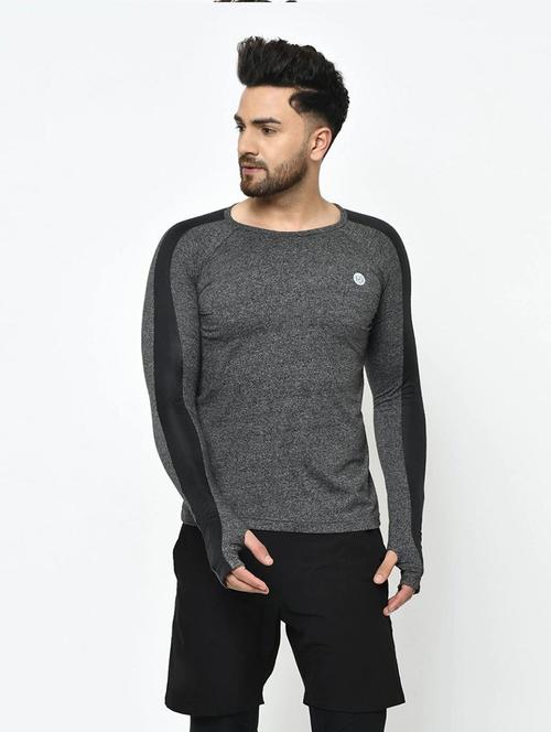 grey polyester plain tshirt - 20750645 - Very Small Image - 1