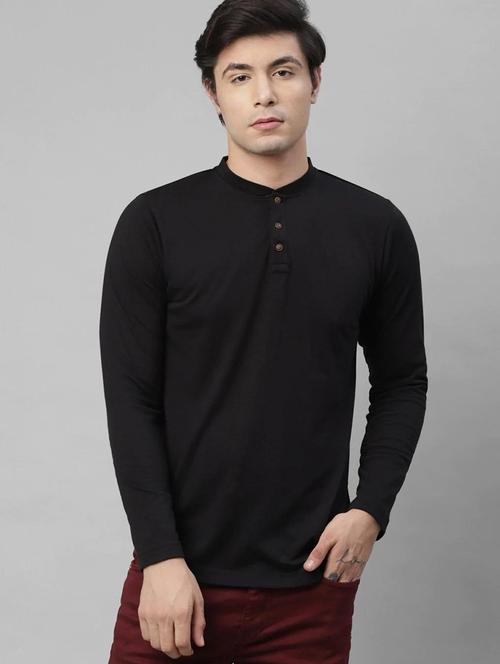 black cotton plain tshirt - 20750700 - Very Small Image - 1