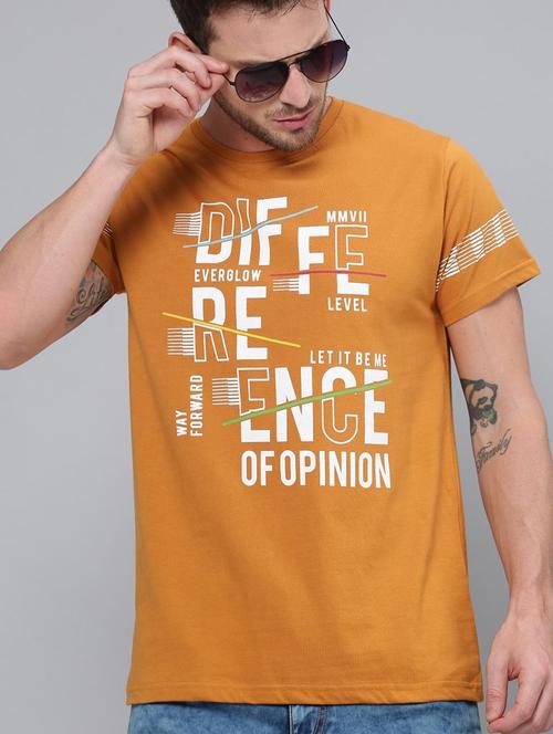 orange cotton t-shirt - 20750711 - Very Small Image - 1