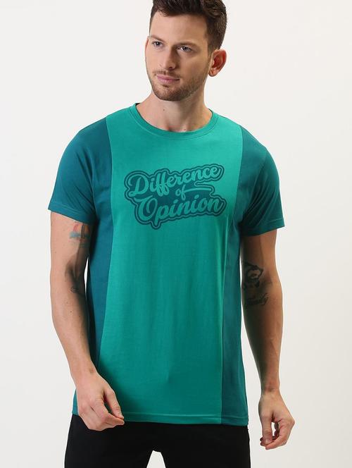 green cotton printed t-shirt - 20750712 - Very Small Image - 1