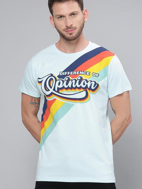 light blue cotton printed t-shirt - 20750713 - Very Small Image - 1