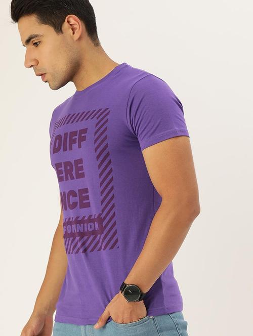 purple cotton t-shirt - 20750780 - Very Small Image - 1