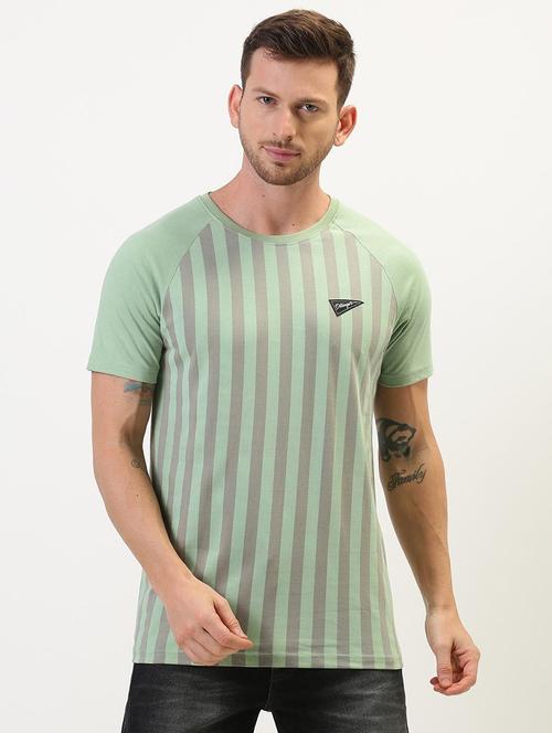 round neck striped t-shirt - 20751060 - Very Small Image - 1