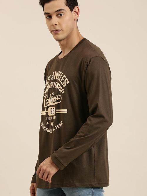 men typography print cotton t-shirt - 20751098 - Very Small Image - 1