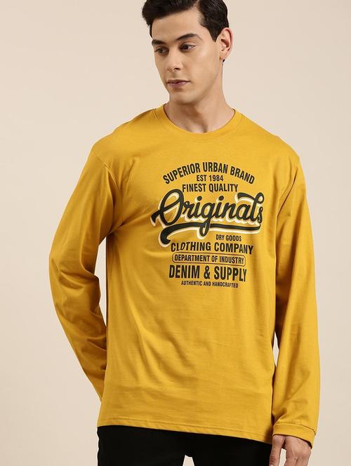 yellow cotton t-shirt - 20751158 - Very Small Image - 1