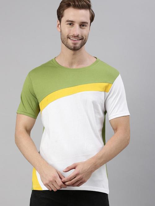 men color block short sleeve t-shirt - 20751224 - Very Small Image - 1