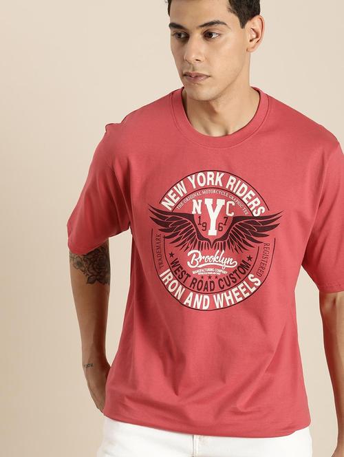 round neck chest printed t-shirt - 20751343 - Very Small Image - 1