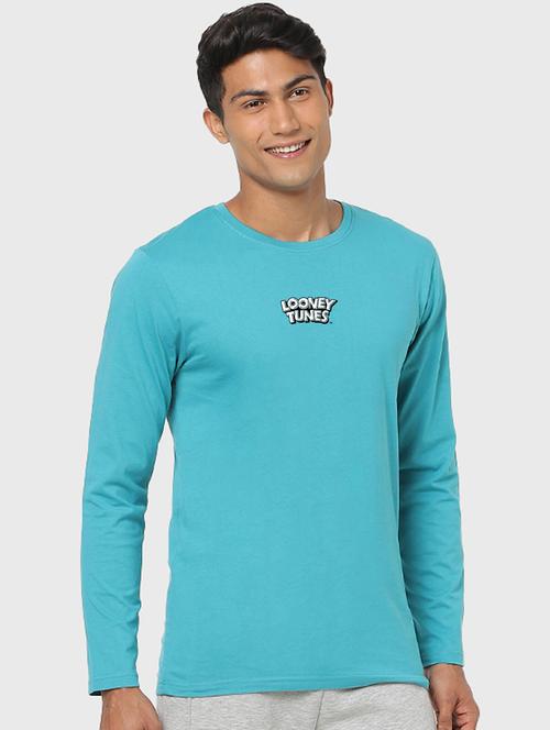 blue cotton printed t-shirt - 20751354 - Very Small Image - 1