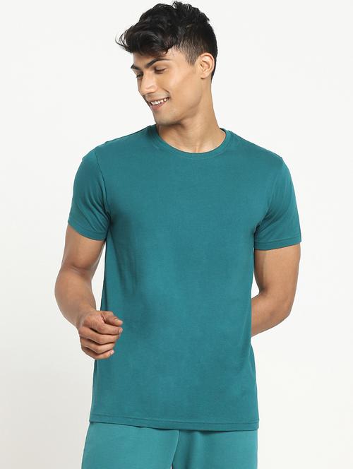 teal cotton t-shirt - 20751630 - Very Small Image - 1