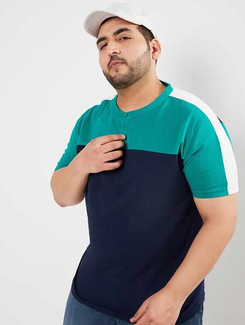 navy cotton plain t-shirt - 20751665 - Very Small Image - 1