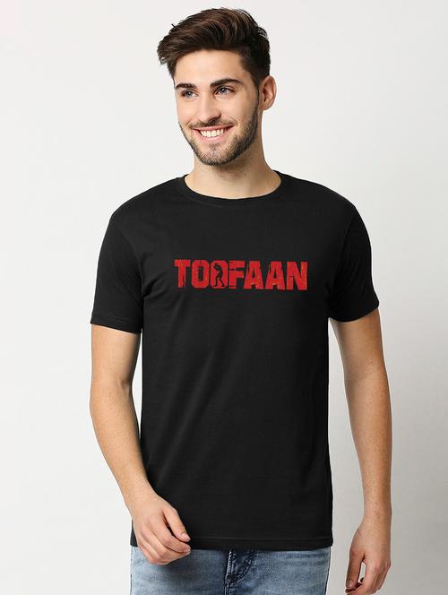 black cotton printed t-shirt - 20751696 - Very Small Image - 1