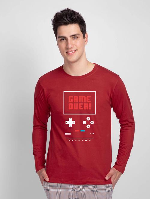 red cotton t-shirt - 20751705 - Very Small Image - 1
