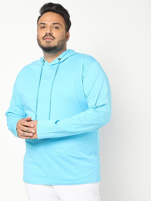 turquoise cotton plain t-shirt - 20751753 - Very Small Image - 1