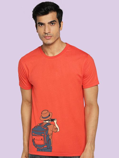 red cotton t-shirt - 20751872 - Very Small Image - 1