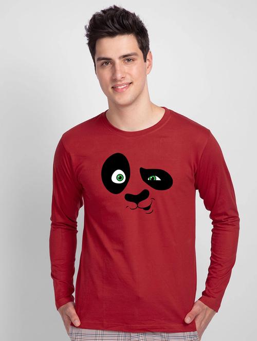 men round neck chest print t-shirt - 20751978 - Very Small Image - 1