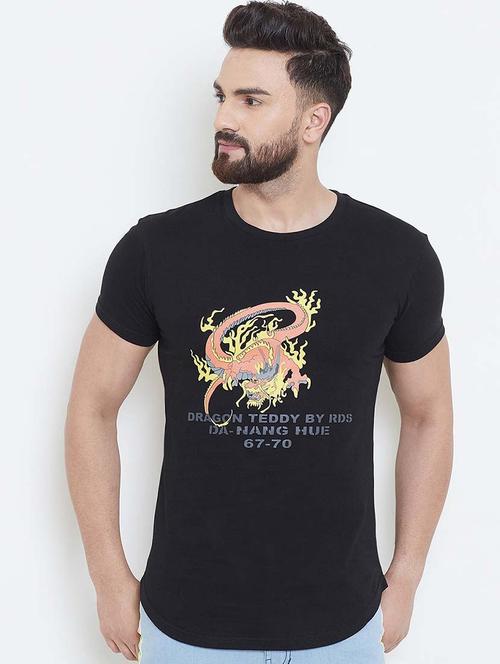 black cotton t-shirt - 20752021 - Very Small Image - 1