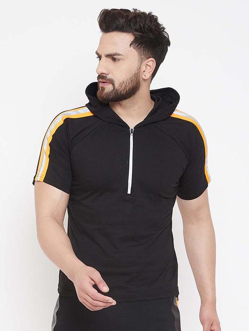 black cotton plain tshirt - 20752029 - Very Small Image - 1