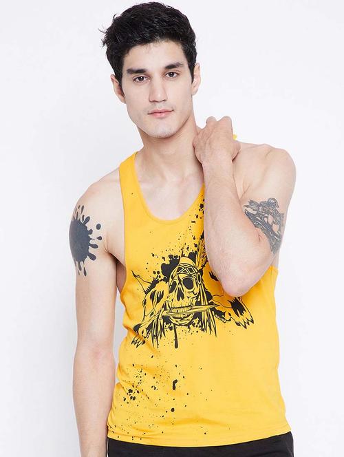 yellow cotton graphic t-shirt - 20752046 - Very Small Image - 1