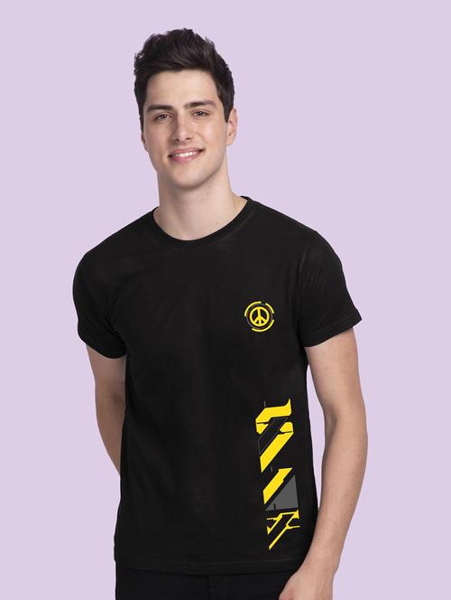 men placement print cotton t-shirt - 20752057 - Very Small Image - 1