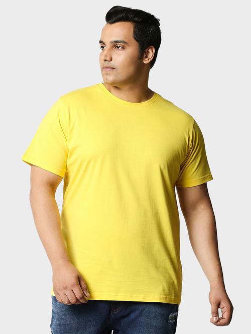 yellow cotton plain tshirt - 20752060 - Very Small Image - 1