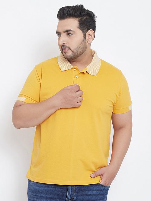 yellow cotton plain tshirt - 20752076 - Very Small Image - 1