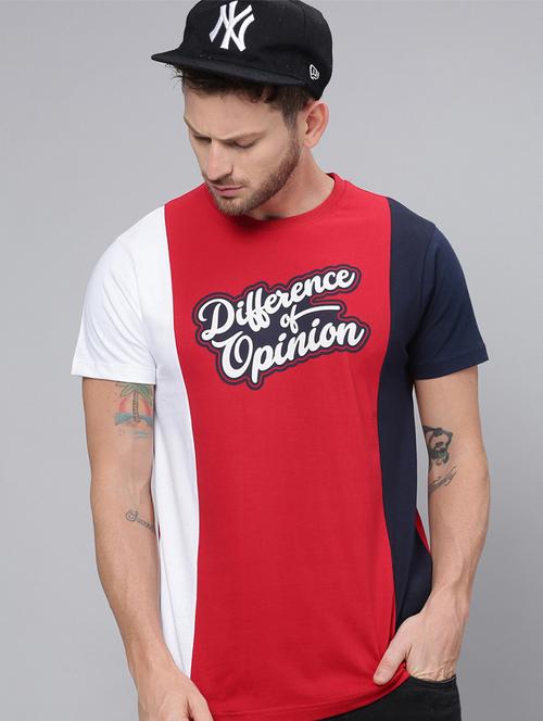 multicolored cotton color block t-shirt - 20752120 - Very Small Image - 1