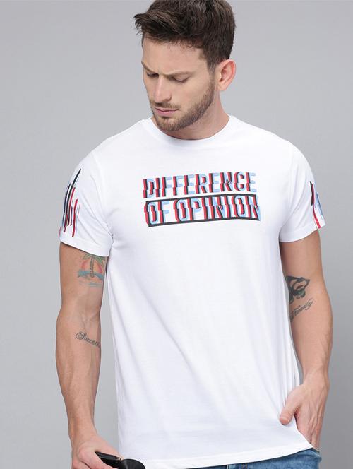 round neck chest printed t-shirt - 20752139 - Very Small Image - 1