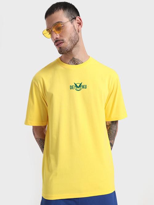 yellow cotton graphic t-shirt - 20752269 - Very Small Image - 1