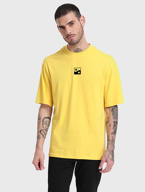yellow cotton printed t-shirt - 20752310 - Very Small Image - 1