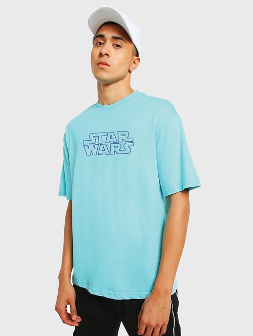 turquoise cotton graphic t-shirt - 20752316 - Very Small Image - 1