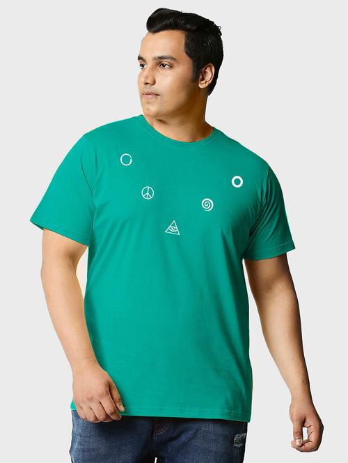 green cotton printed t-shirt - 20752408 - Very Small Image - 1