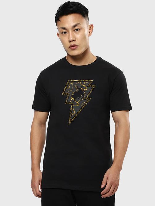 black cotton printed t-shirt - 20752441 - Very Small Image - 1