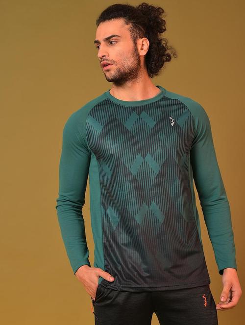 green polyester printed t-shirt - 20752494 - Very Small Image - 1
