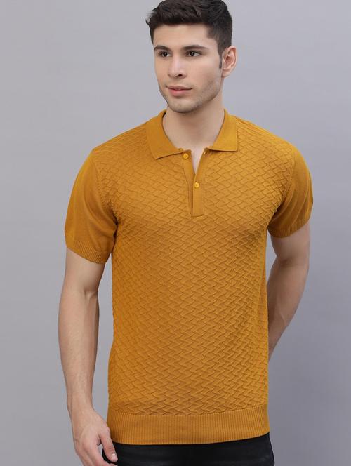 yellow cotton plain tshirt - 20752510 - Very Small Image - 1