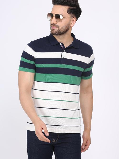 multicolored cotton striped t-shirt - 20752779 - Very Small Image - 1