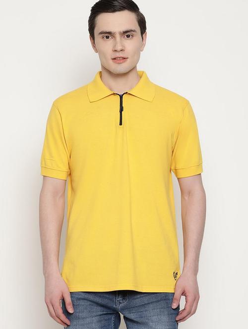 yellow cotton plain tshirt - 20752896 - Very Small Image - 1