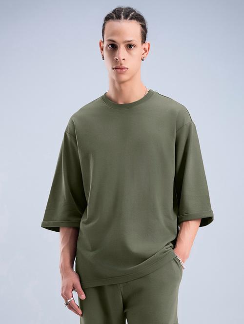 green cotton plain tshirt - 20753276 - Very Small Image - 1