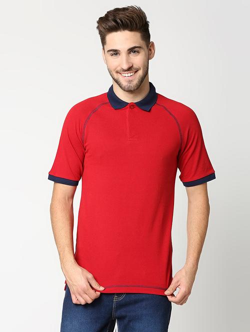 red cotton plain tshirt - 20753290 - Very Small Image - 1