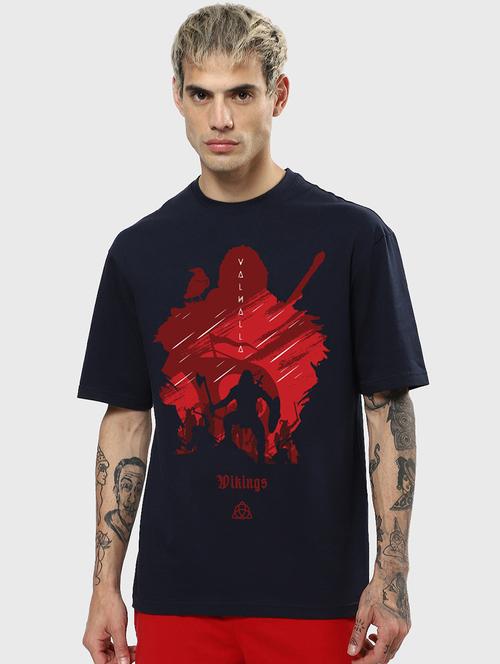 round neck chest printed t-shirt - 20753442 - Very Small Image - 1