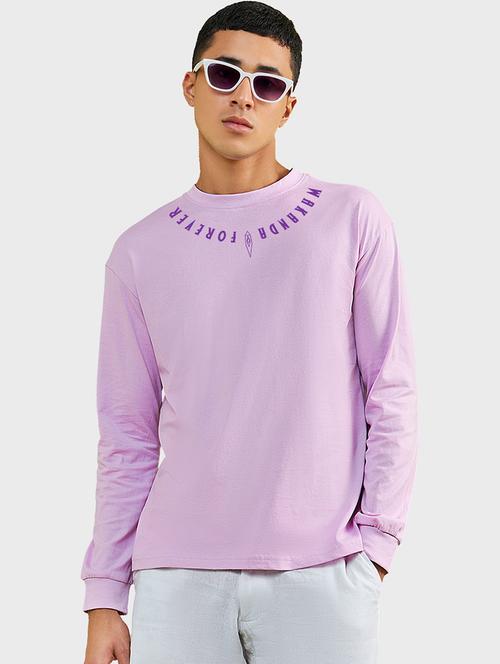 purple cotton graphic t-shirt - 20753724 - Very Small Image - 1