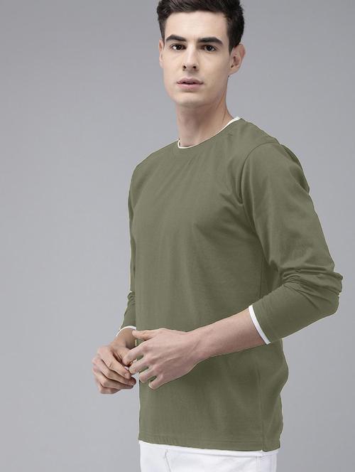 green cotton plain tshirt - 20753839 - Very Small Image - 1