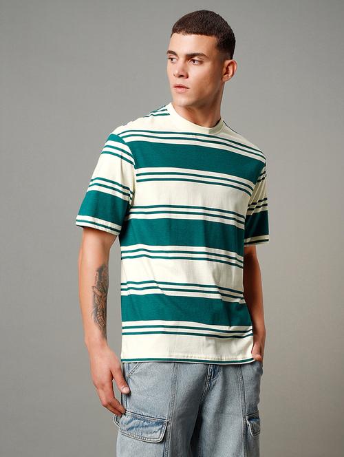 round neck striped t-shirt - 20753874 - Very Small Image - 1