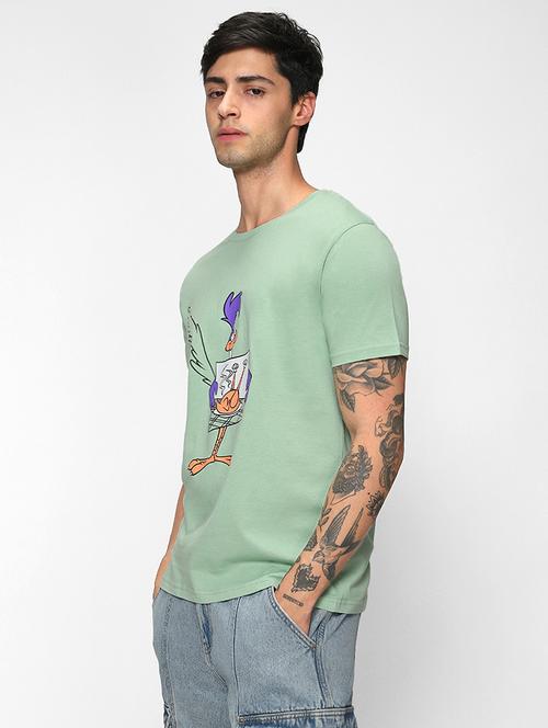 round neck graphic printed t-shirt - 20753943 - Very Small Image - 1