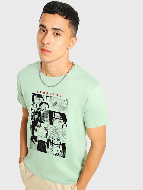 round neck chest printed t-shirt - 20753987 - Very Small Image - 1